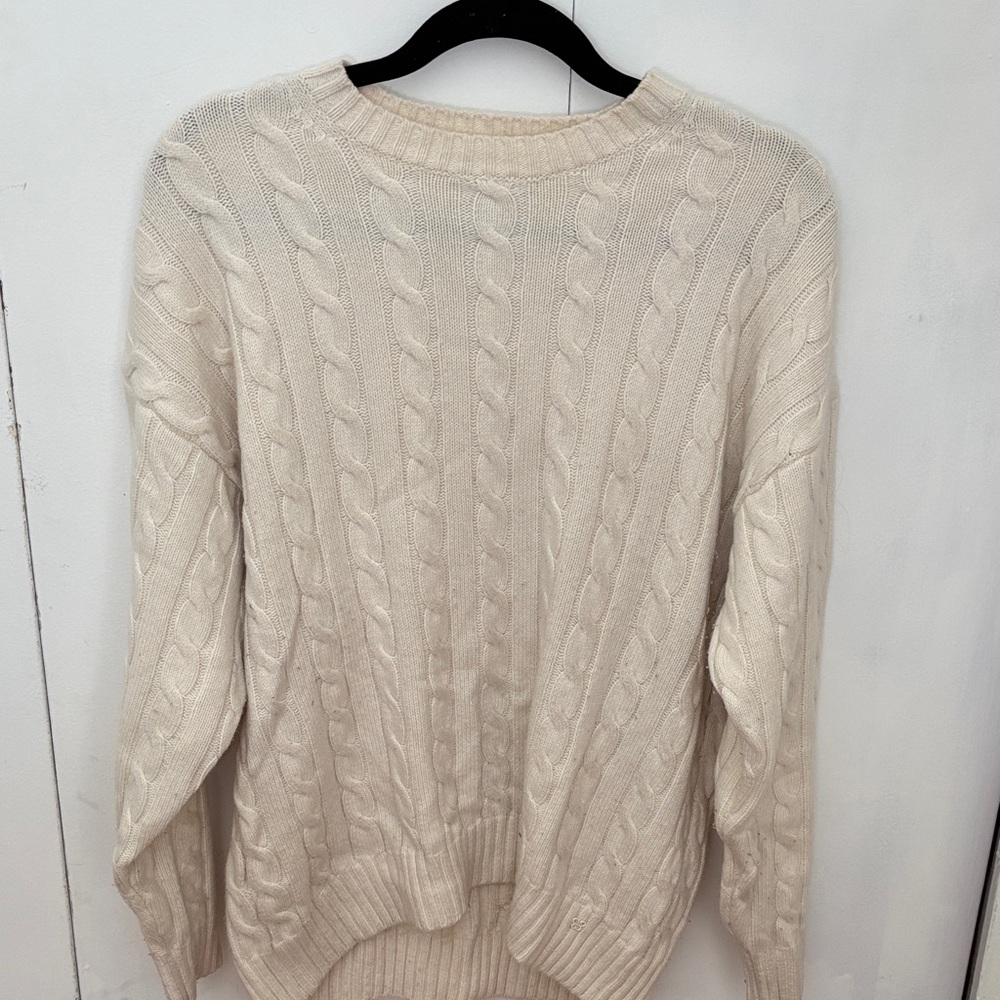 Aritzia peggy sweater light birch